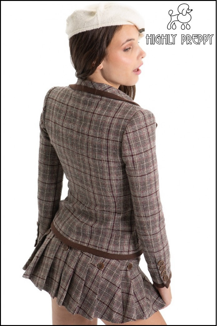 CHAQUETA CUADRO SCHOOL HIGHLY PREPPY