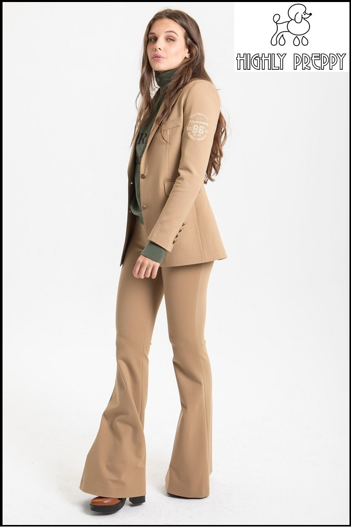 PANTALÓN PUNTO CAMPANA CAMEL HIGHLY PREPPY