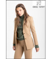CHAQUETA BLAZER BASICA CAMEL HIGHLY PREPPY