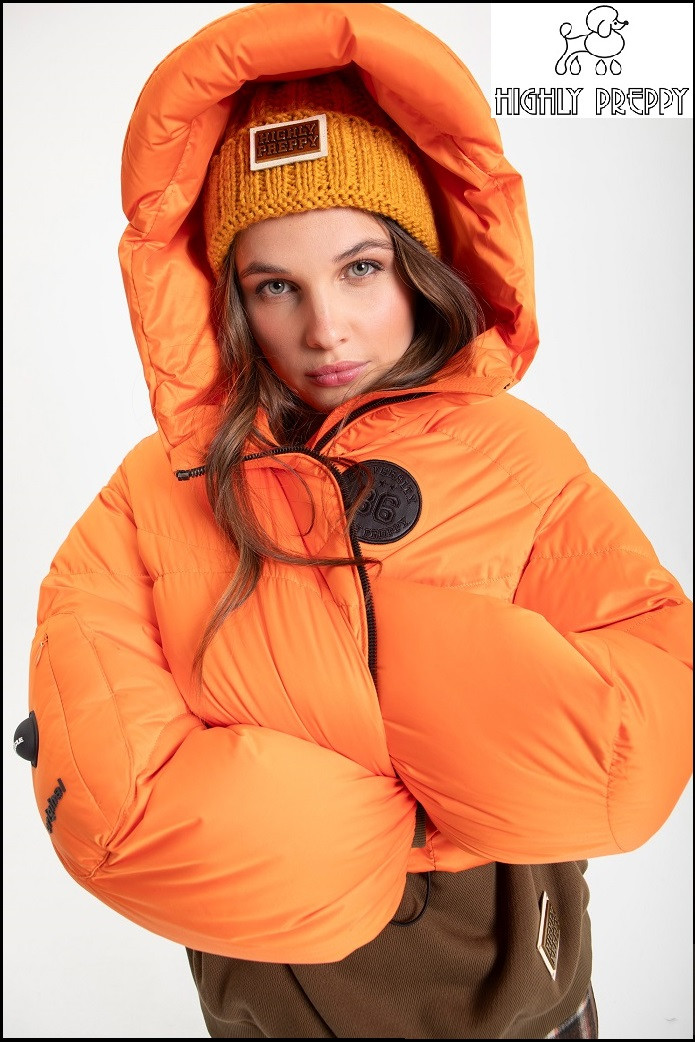 CAZADORA CORTA NARANJA HIGHLY PREPPY