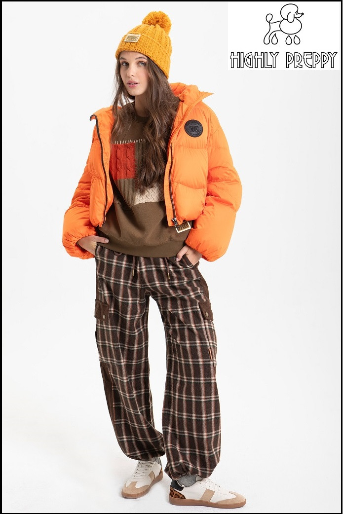 CAZADORA CORTA NARANJA HIGHLY PREPPY