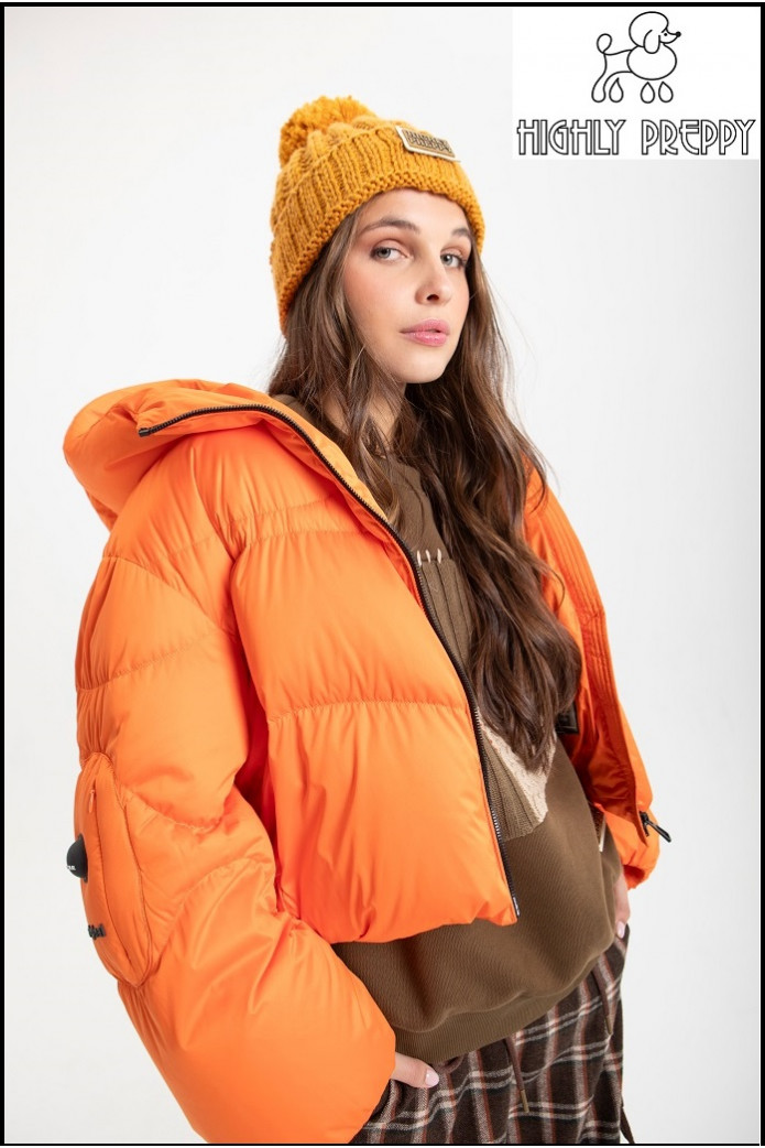 CAZADORA CORTA NARANJA HIGHLY PREPPY