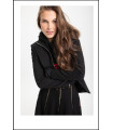 CHAQUETA PUNTO CHALECO NEGRA ESCUDO HIGHLY PREPPY