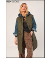 ABRIGO ACOLCHADO COMBINADO INDI&COLD