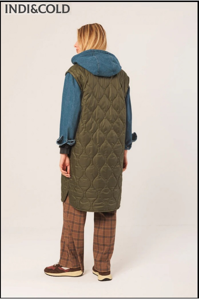 ABRIGO ACOLCHADO COMBINADO INDI&COLD