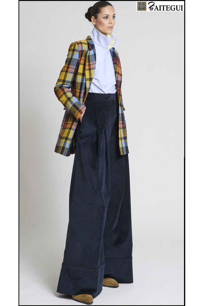 PANTALON SAMURAY VELVETON MARINO ZAITEGUI