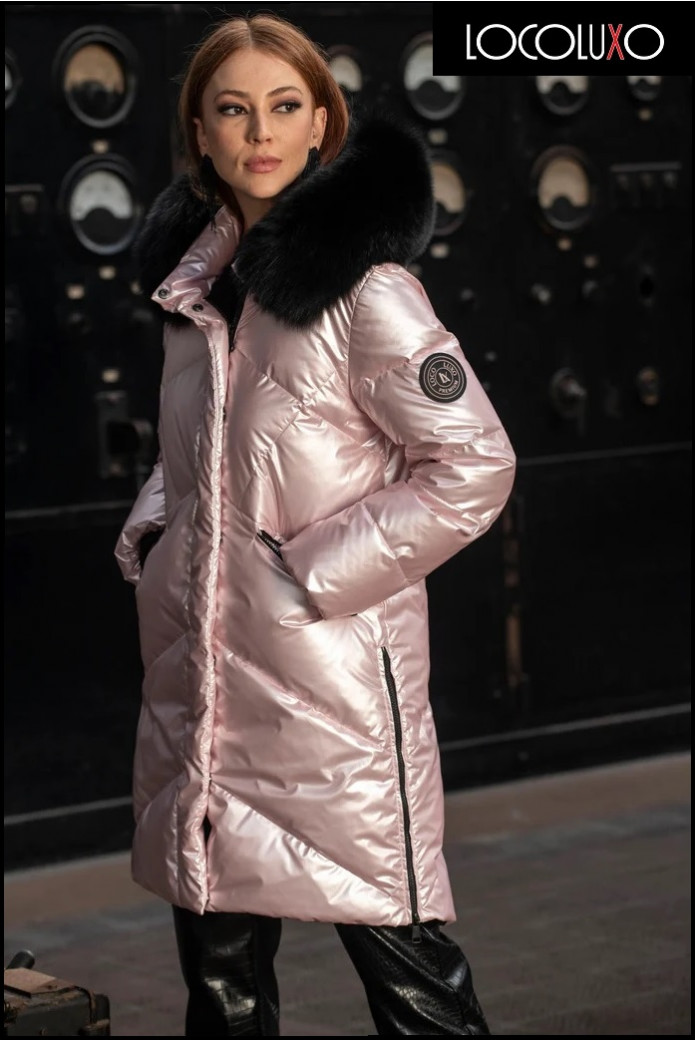 PLUMAS LARGO ROSA LOCO LUXO