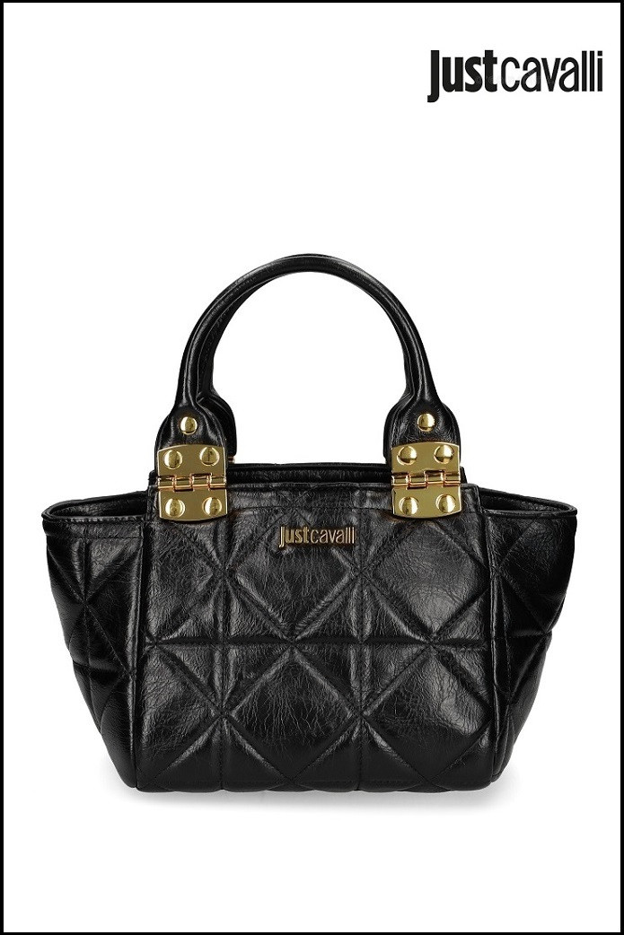 BOLSO ACOLCHADO NEGRO JUST CAVALLI