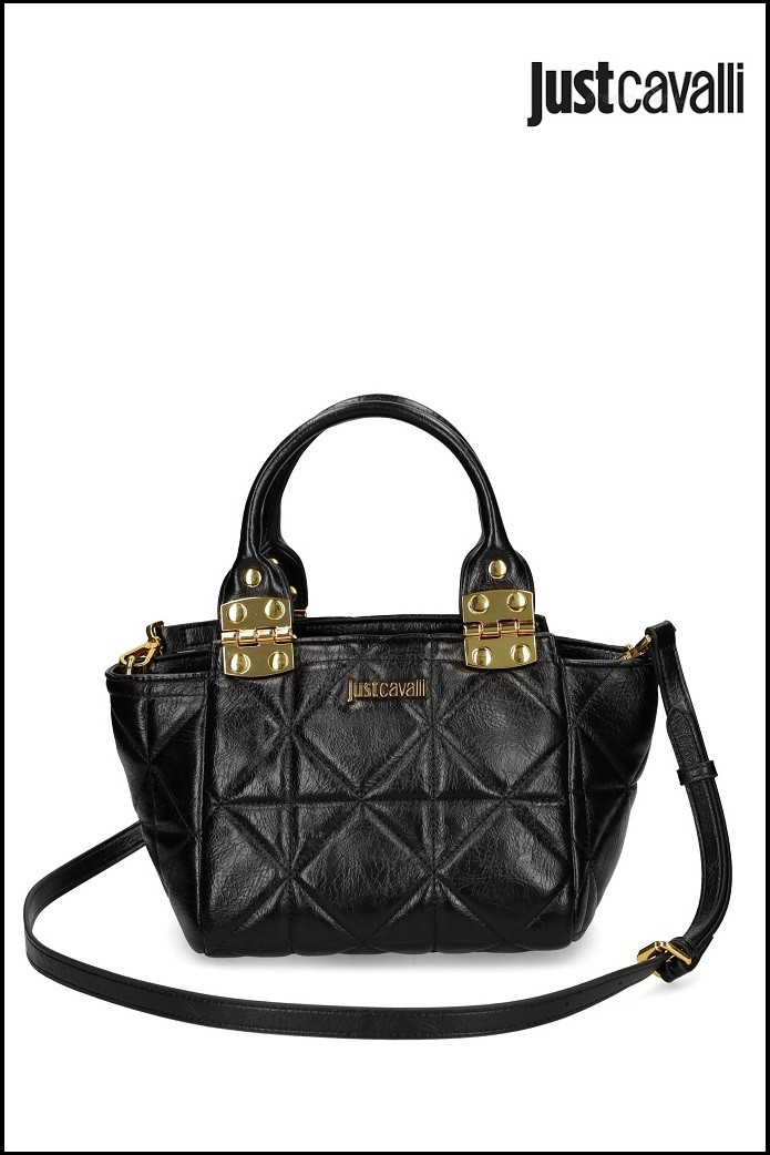 BOLSO ACOLCHADO NEGRO JUST CAVALLI