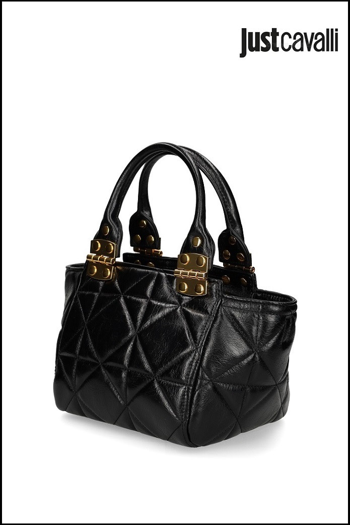 BOLSO ACOLCHADO NEGRO JUST CAVALLI