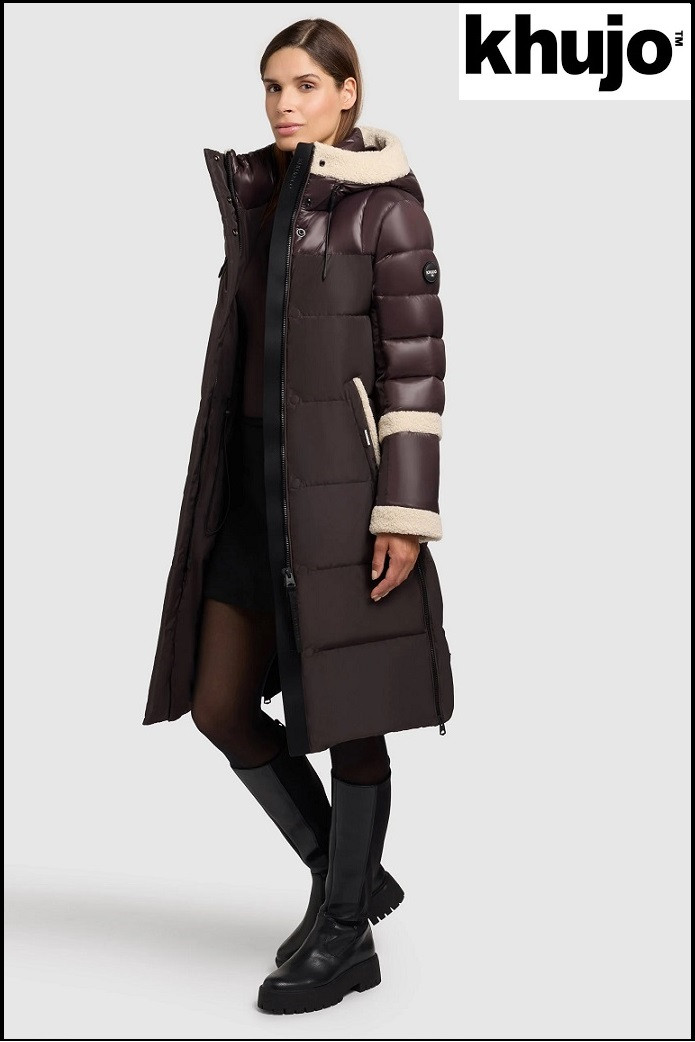PARKA LARGA MARRÓN CHOCOLATE KHUJO