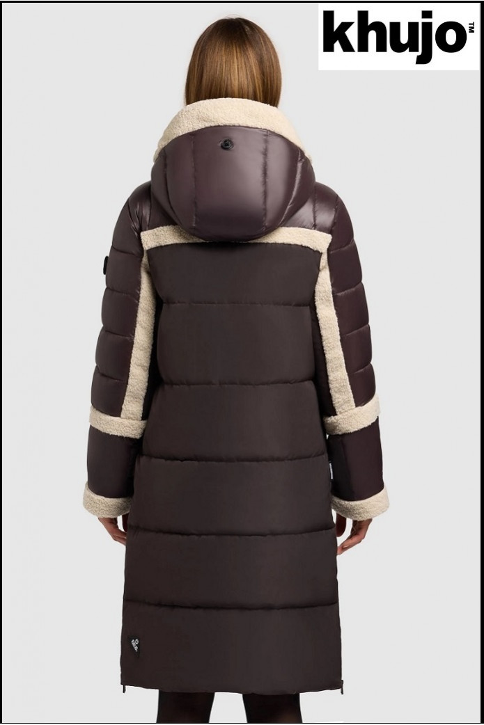 PARKA LARGA MARRÓN CHOCOLATE KHUJO