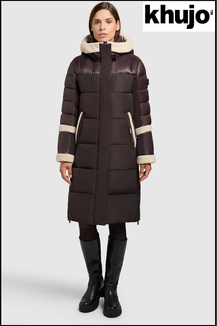 PARKA LARGA MARRÓN CHOCOLATE KHUJO