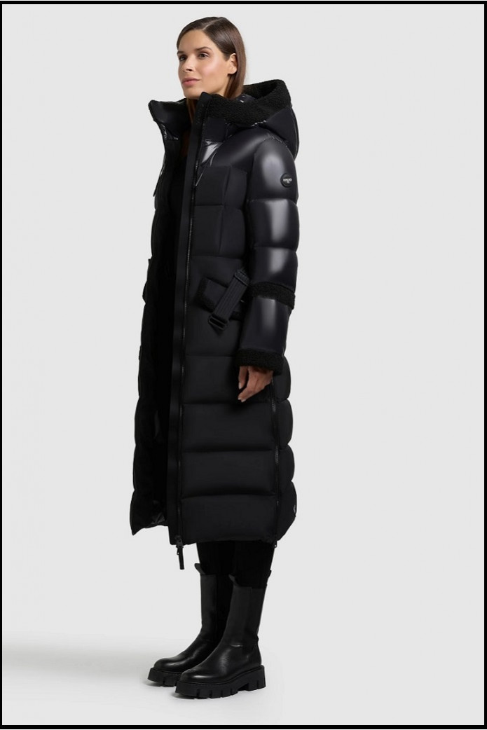 PARKA LARGA NEGRO KHUJO