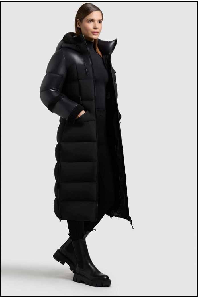 PARKA LARGA NEGRO KHUJO