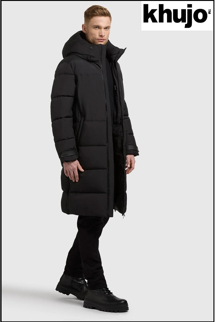 PARKA AZUL MARINO LARGA KHUJO