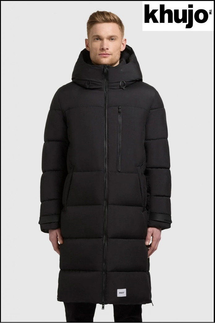 PARKA AZUL MARINO LARGA KHUJO