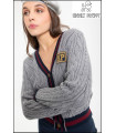 JERSEY SCHOOL GRIS HIGHLY PREPPY