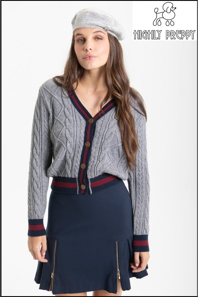 JERSEY SCHOOL GRIS HIGHLY PREPPY