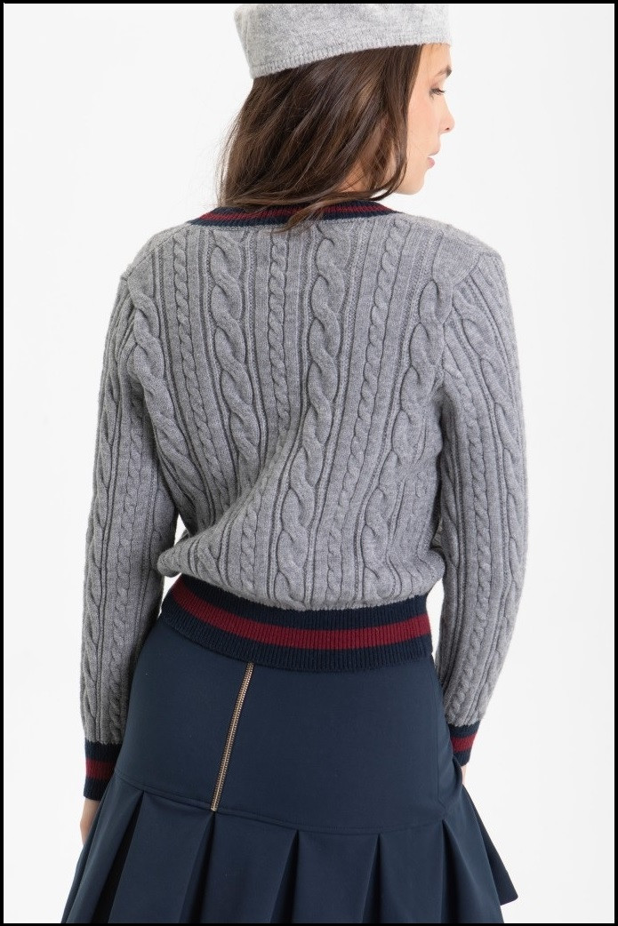 JERSEY SCHOOL GRIS HIGHLY PREPPY