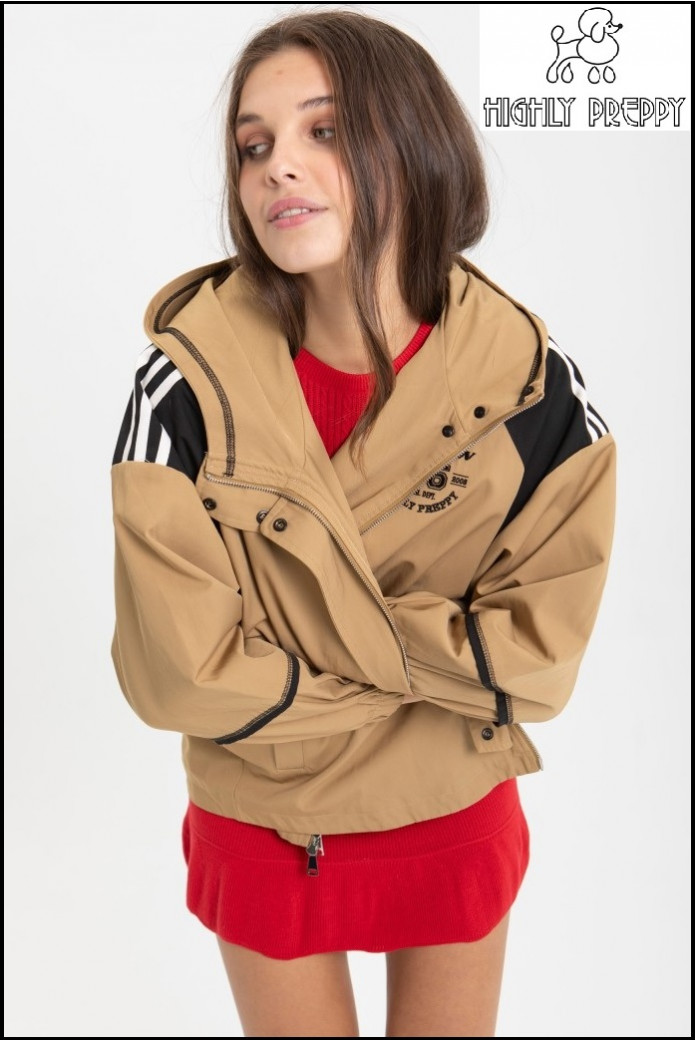 SOBRECAMISA CON CAPUCHA CAMEL HIGHLY PREPPY