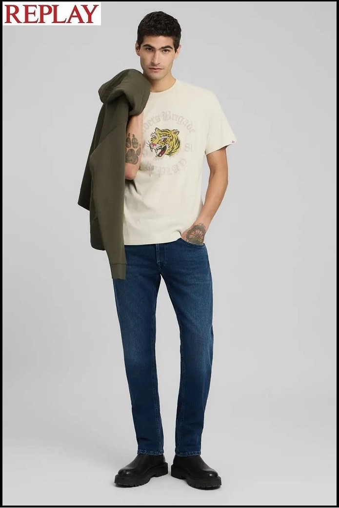 CAMISETA CON TIGRE ESTAMPADO REPLAY