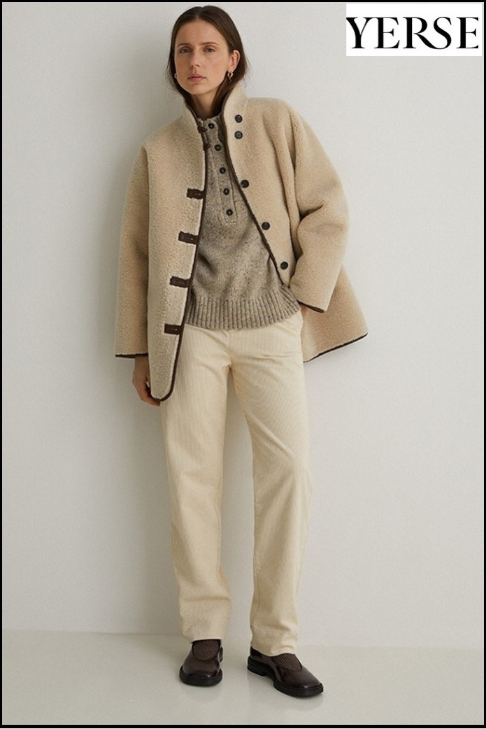 ABRIGO BORREGUITO CRUDO YERSE