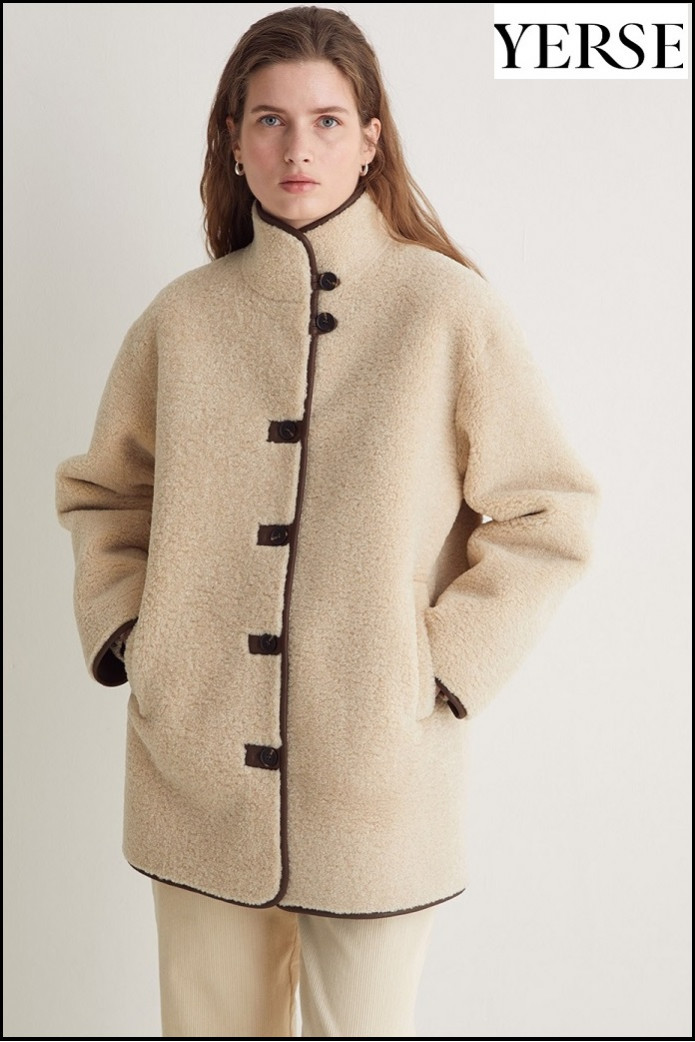 ABRIGO BORREGUITO CRUDO YERSE