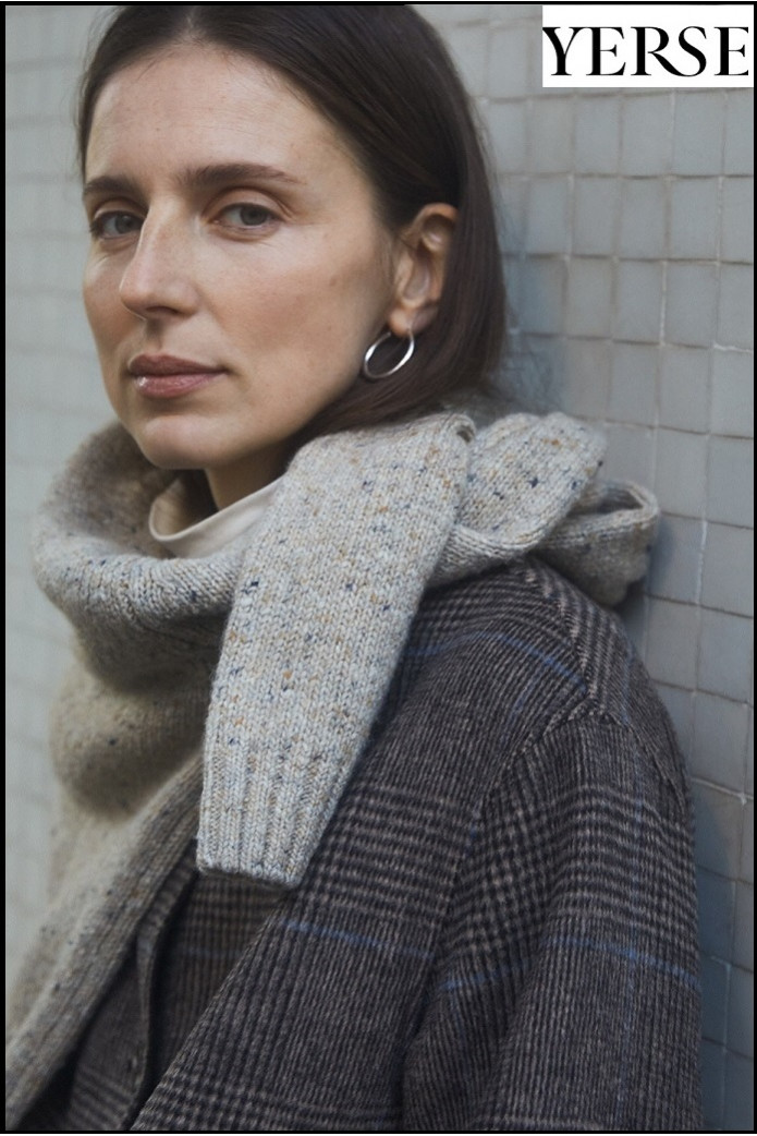 ABRIGO LARGO HANDMADE CUADROS MARRÓN YERSE