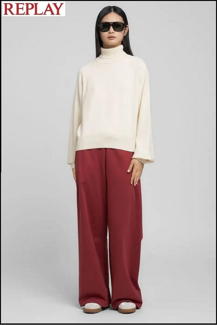 JERSEY DE CUELLO ALTO BEIG REPLAY