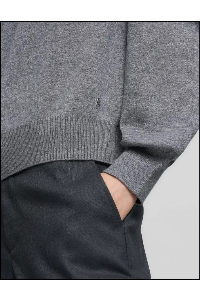 JERSEY CUELLO REDONDO GRIS REPLAY