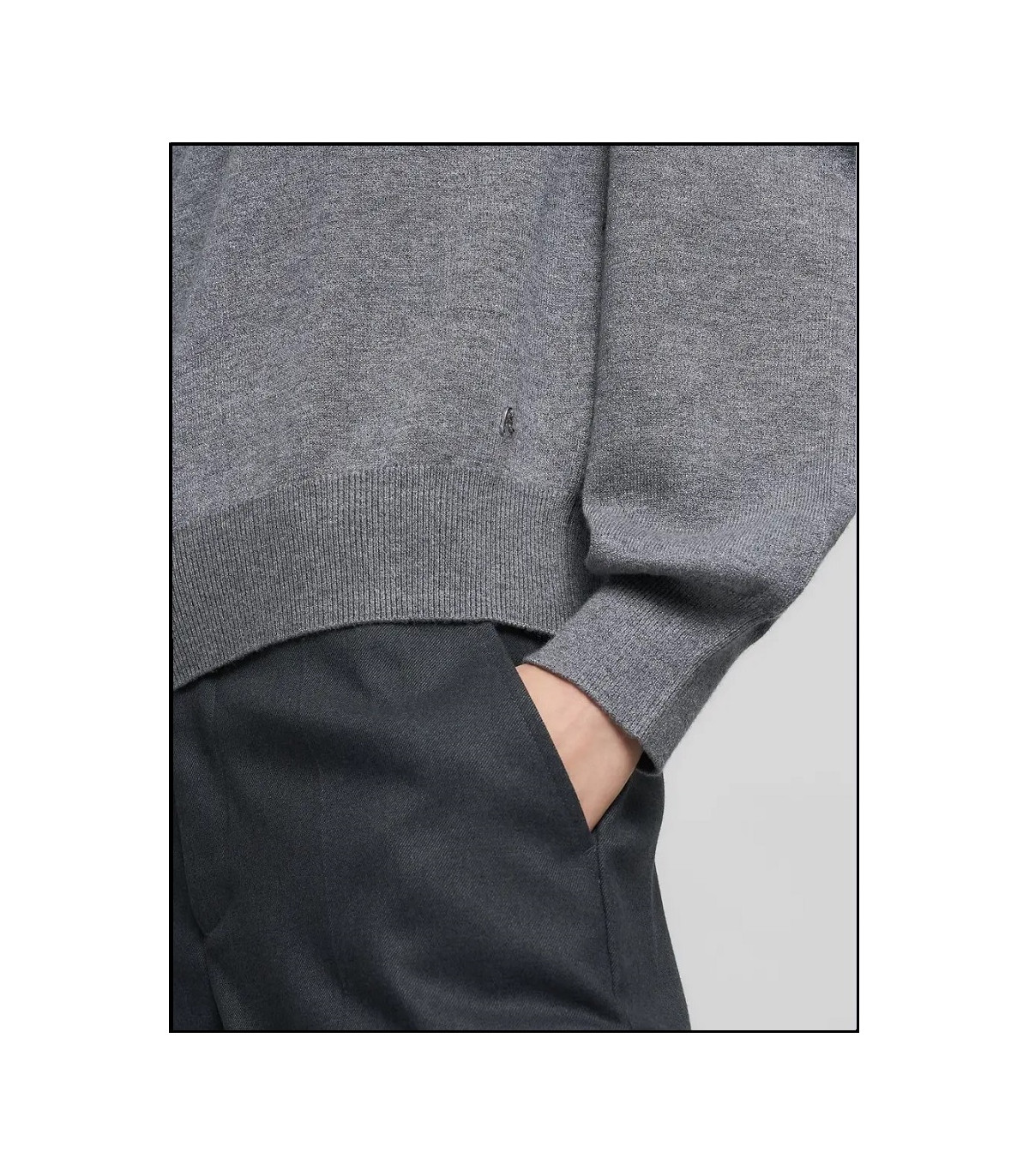 JERSEY CUELLO REDONDO GRIS REPLAY