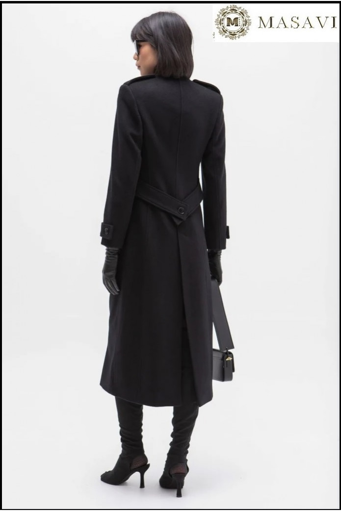 ABRIGO WOOL NEGRO MASAVI