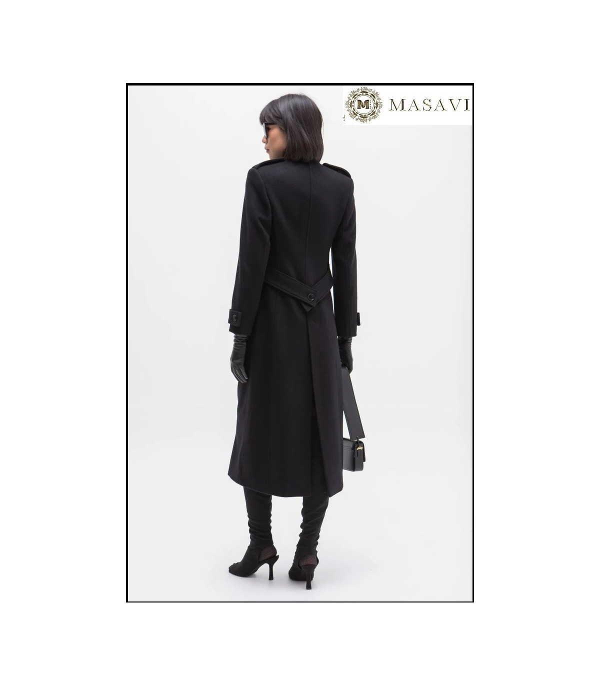 ABRIGO WOOL NEGRO MASAVI