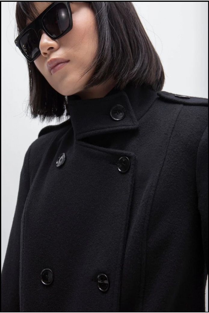ABRIGO WOOL NEGRO MASAVI