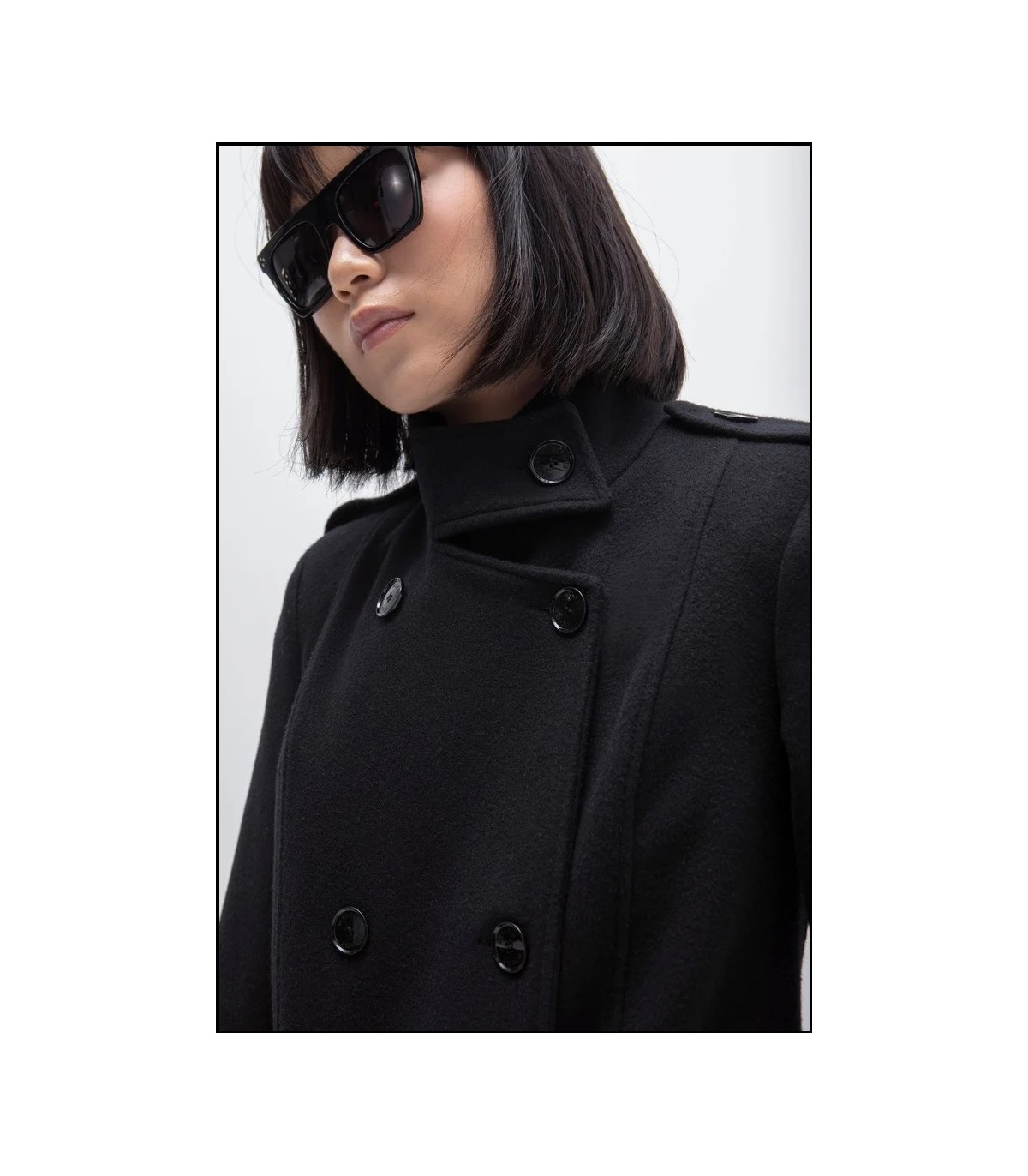 ABRIGO WOOL NEGRO MASAVI