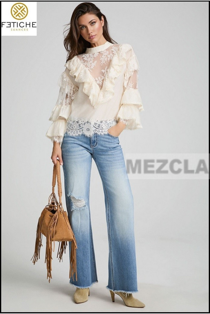 JEANS LOGO FETICHE SUANCES
