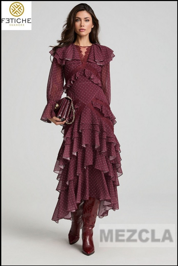 VESTIDO BOHEMIAN FLAME FETICHE SUANCES