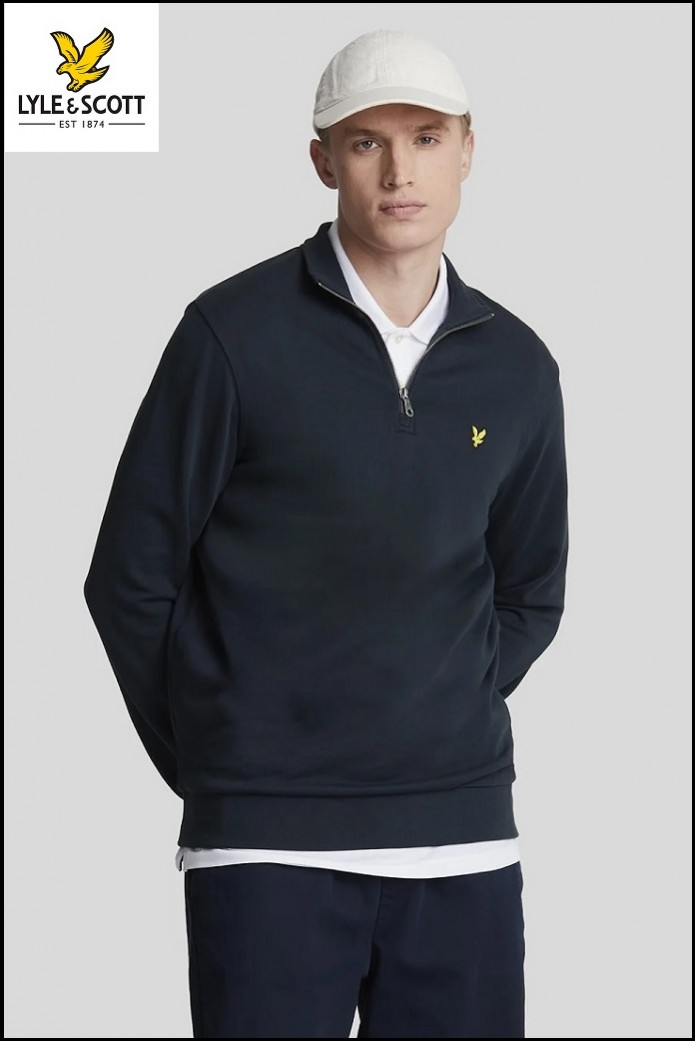 SUDADERA CON CREMALLERA AZUL LYLE & SCOTT