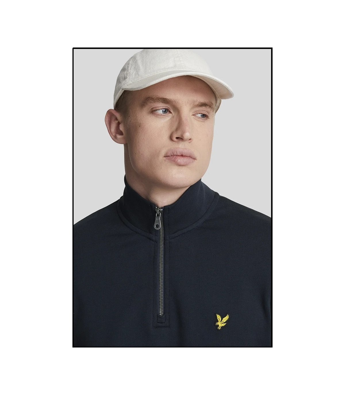 SUDADERA CON CREMALLERA AZUL LYLE & SCOTT