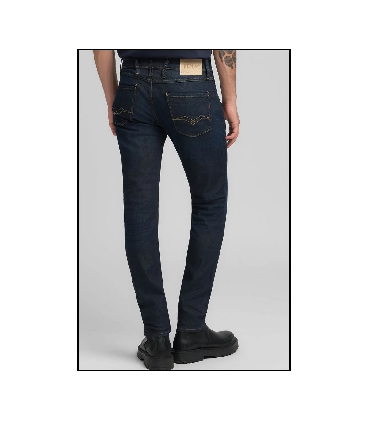VAQUEROS SLIM FIT ANBASS DARK BLUE REPLAY