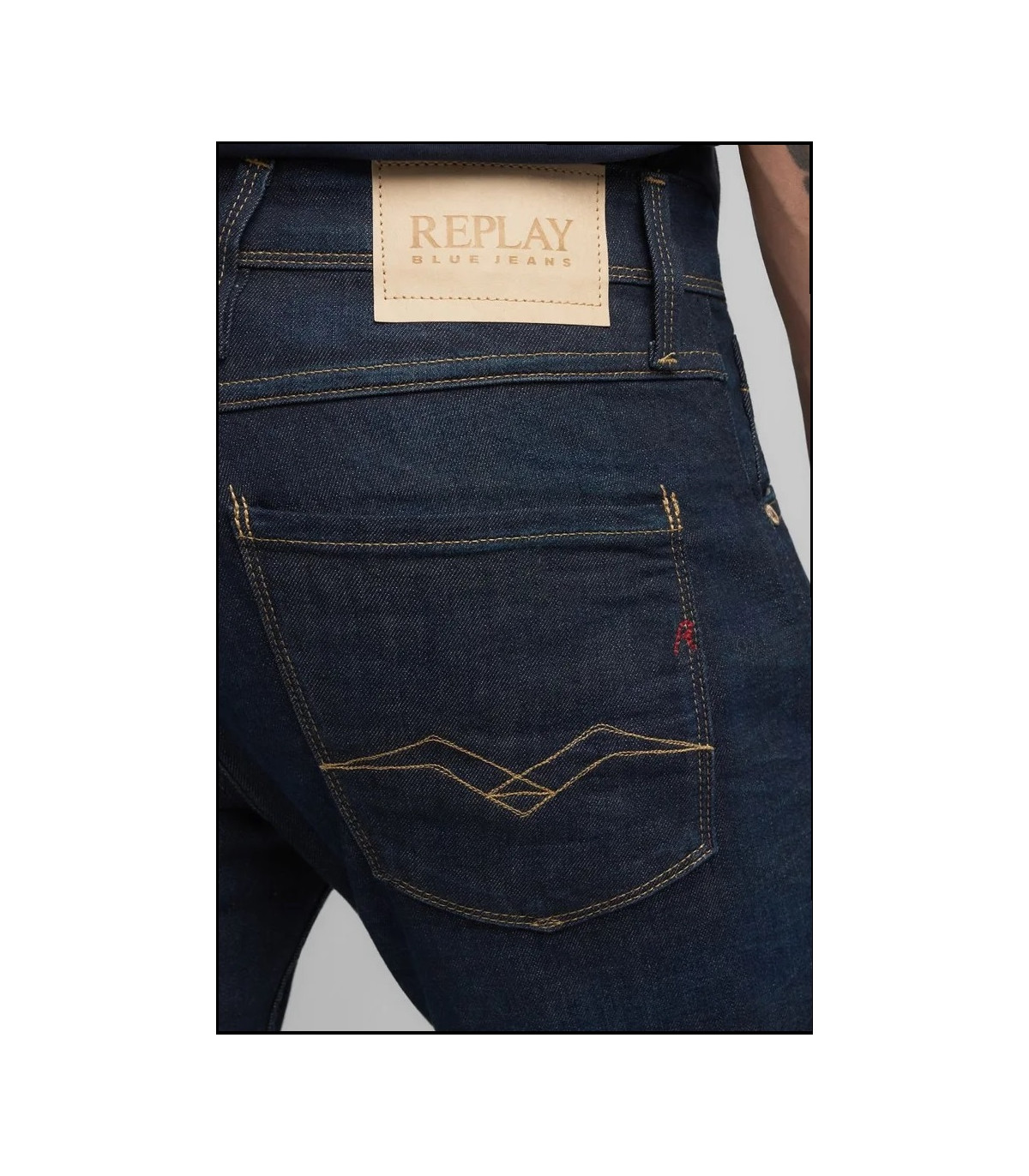 VAQUEROS SLIM FIT ANBASS DARK BLUE REPLAY