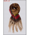 BUFANDA CON MOTIVO A RAYAS REPLAY