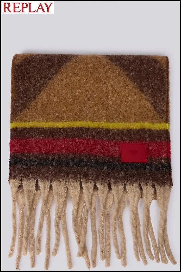 BUFANDA CON MOTIVO A RAYAS REPLAY