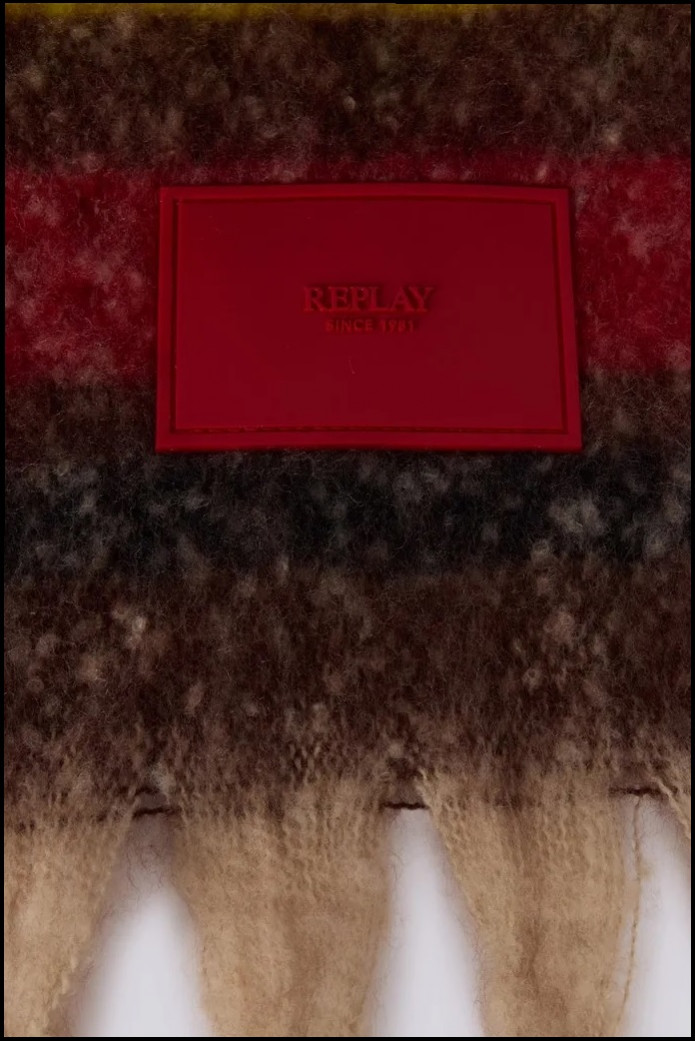 BUFANDA CON MOTIVO A RAYAS REPLAY