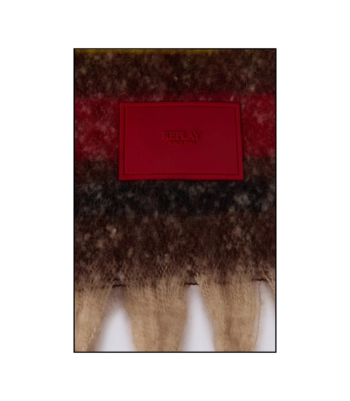 BUFANDA CON MOTIVO A RAYAS REPLAY