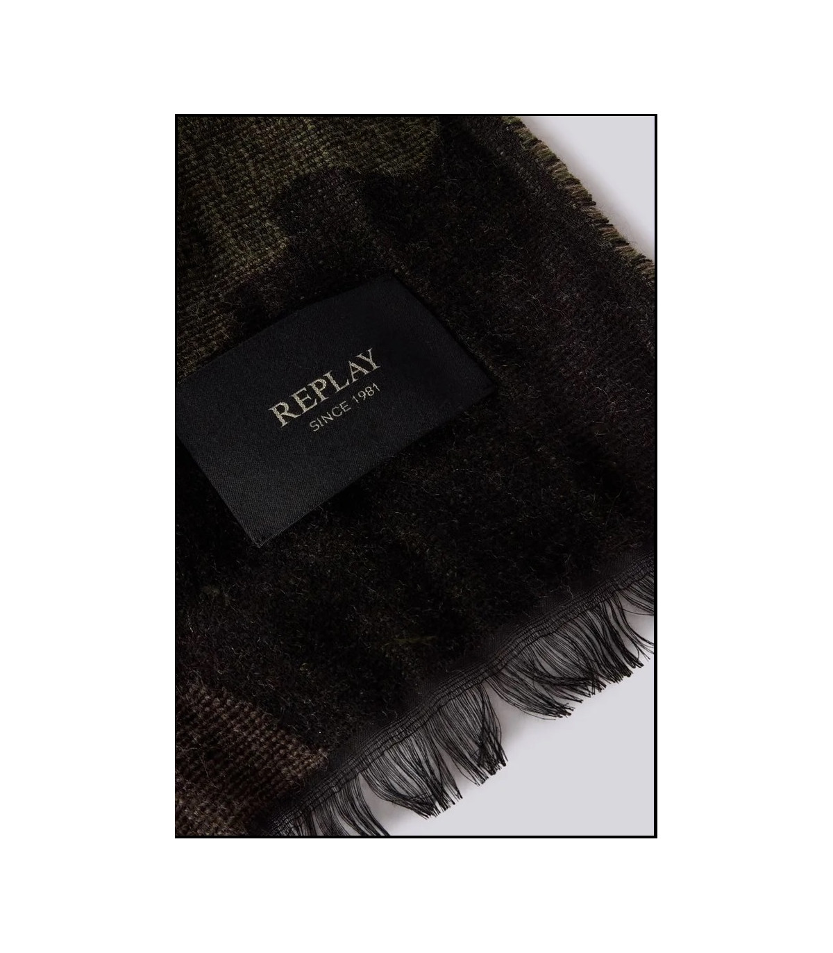 BUFANDA DE CAMUFLAJE DESHILACHADA REPLAY