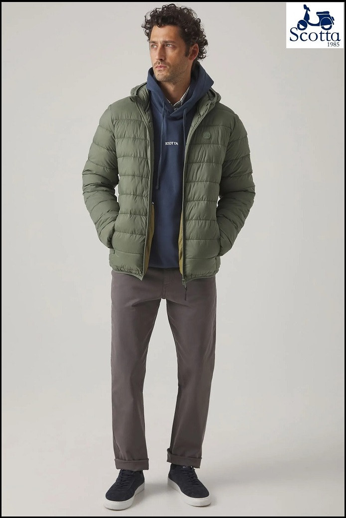 CHAQUETA HOOD ACOLCHADO KHAKI SCOTTA