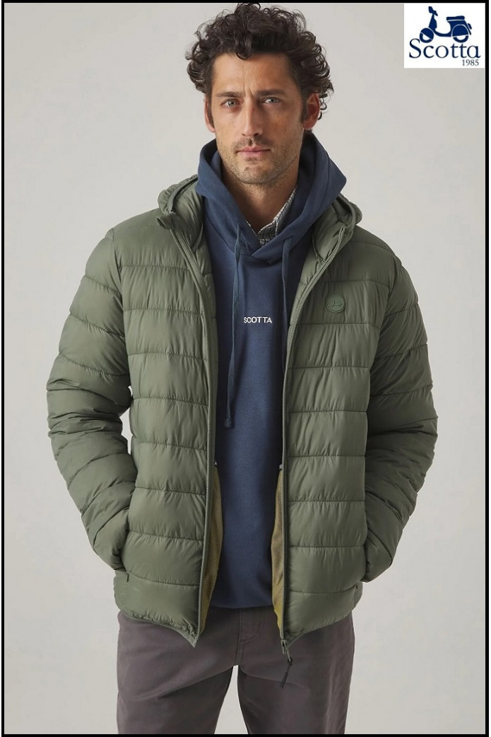 CHAQUETA HOOD ACOLCHADO KHAKI SCOTTA