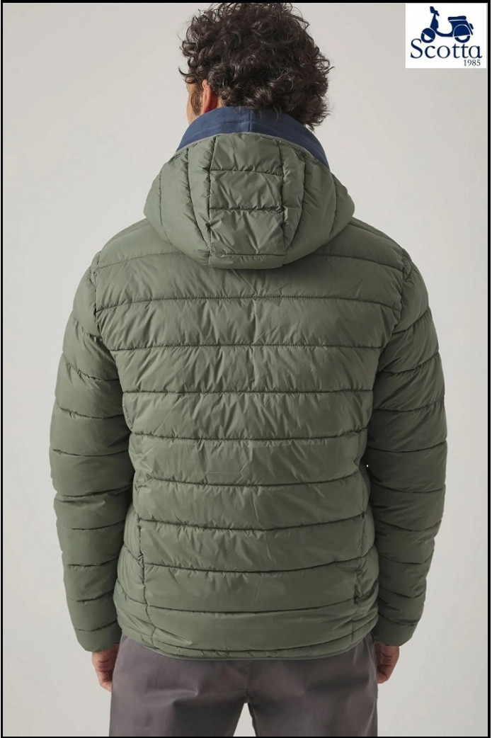 CHAQUETA HOOD ACOLCHADO KHAKI SCOTTA